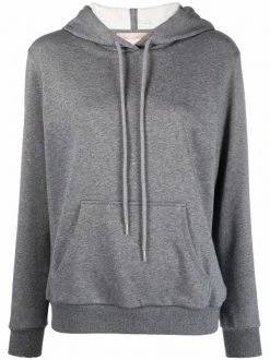 12 STOREEZ Dark Grey Hoodie à Lien De Resserrage Femme