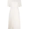 12 STOREEZ Robe Mi-longue Zippée IVORY