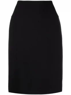 12 STOREEZ BLACK Jupe Droite à Fente Femme