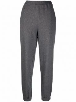 12 STOREEZ Dark Grey Pantalon De Jogging à Taille élastiquée Femme