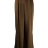 12 STOREEZ Pantalon Ample En Satin KHAKI
