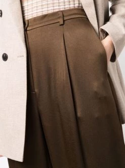 12 STOREEZ Pantalon Ample En Satin KHAKI -12 STOREEZ Soldes Magasin 17114600 34635974 600