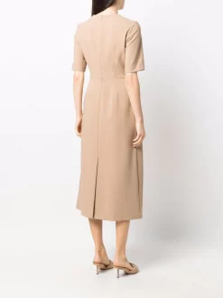 12 STOREEZ Robe Mi-longue à Manches Courtes Femme -12 STOREEZ Soldes Magasin 17114601 34656626 600