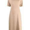 12 STOREEZ Robe Mi-longue à Manches Courtes Femme