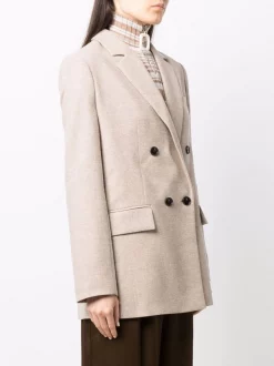 12 STOREEZ BEIGE Blazer à Boutonnière Croisée Femme -12 STOREEZ Soldes Magasin 17114604 34657518 600