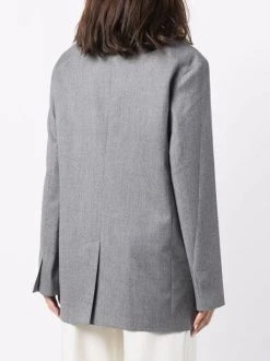 12 STOREEZ GREY Blazer Oversize à Simple Boutonnage Femme -12 STOREEZ Soldes Magasin 17147353 35237430 600