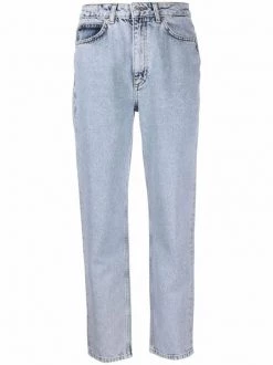 12 STOREEZ Jean Cigarette à Taille Haute Femme