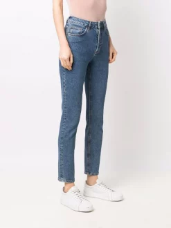 12 STOREEZ Jean Slim à Taille Mi-haute BLUE -12 STOREEZ Soldes Magasin 17168961 35373315 600