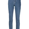 12 STOREEZ Jean Slim à Taille Mi-haute BLUE