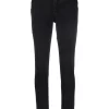 12 STOREEZ BLACK Jean Slim à Taille Haute Femme