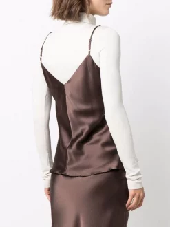 12 STOREEZ CHOCOLATE BROWN Caraco à Fines Bretelles Femme -12 STOREEZ Soldes Magasin 17171112 35839780 600