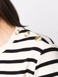 12 STOREEZ Haut Rayé à Manches Longues BLACK STRIPE -12 STOREEZ Soldes Magasin 17207329 35739412 600