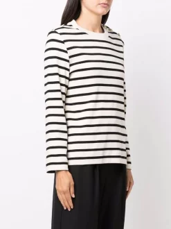 12 STOREEZ Haut Rayé à Manches Longues BLACK STRIPE -12 STOREEZ Soldes Magasin 17207329 35739419 600