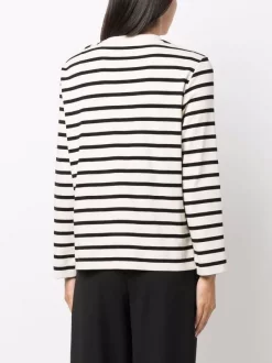 12 STOREEZ Haut Rayé à Manches Longues BLACK STRIPE -12 STOREEZ Soldes Magasin 17207329 35739422 600