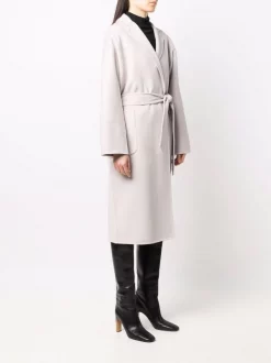 12 STOREEZ Manteau En Laine Mélangée à Taille Nouée Femme -12 STOREEZ Soldes Magasin 17208319 35389636 600