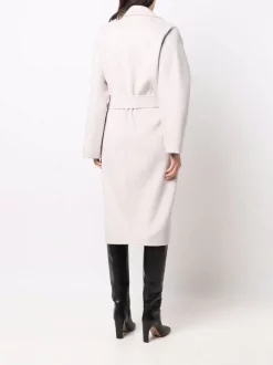 12 STOREEZ Manteau En Laine Mélangée à Taille Nouée Femme -12 STOREEZ Soldes Magasin 17208319 35389641 600