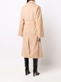 12 STOREEZ Manteau à Taille Ceinturée CAMEL -12 STOREEZ Soldes Magasin 17208321 35388954 600