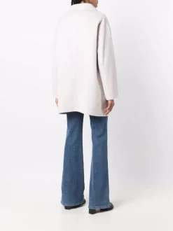 12 STOREEZ Manteau Ample à Boutonnière Croisée PEARL WHITE -12 STOREEZ Soldes Magasin 17208322 35397168 600
