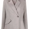 12 STOREEZ Blazer à Design Asymétrique Femme