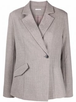 12 STOREEZ Blazer à Design Asymétrique Femme