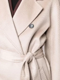 12 STOREEZ COFFEE WHIT MILK Manteau Croisé En Cachemire Femme -12 STOREEZ Soldes Magasin 17209319 35397019 600