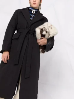 12 STOREEZ Doudoune à Taille Ceinturée BLACK -12 STOREEZ Soldes Magasin 17209322 36901776 600