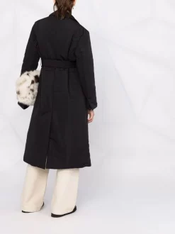 12 STOREEZ Doudoune à Taille Ceinturée BLACK -12 STOREEZ Soldes Magasin 17209322 36903279 600