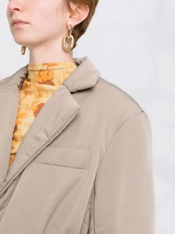 12 STOREEZ LIGHT COFFEE Doudoune à Taille Ceinturée Femme -12 STOREEZ Soldes Magasin 17209323 36894196 600