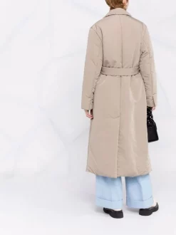 12 STOREEZ LIGHT COFFEE Doudoune à Taille Ceinturée Femme -12 STOREEZ Soldes Magasin 17209323 36894253 600