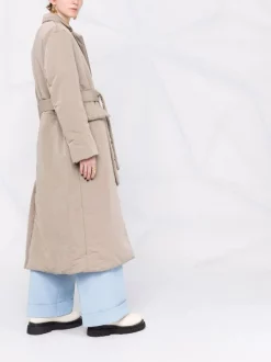 12 STOREEZ LIGHT COFFEE Doudoune à Taille Ceinturée Femme -12 STOREEZ Soldes Magasin 17209323 36894264 600