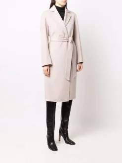 12 STOREEZ Manteau Ceinturé En Laine à Simple Boutonnage Femme -12 STOREEZ Soldes Magasin 17209324 35388992 600