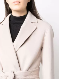 12 STOREEZ Manteau Ceinturé En Laine à Simple Boutonnage Femme -12 STOREEZ Soldes Magasin 17209324 35389313 600