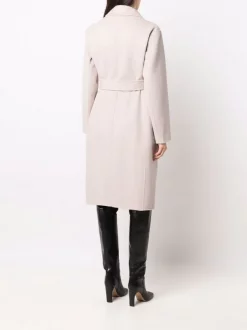 12 STOREEZ Manteau Ceinturé En Laine à Simple Boutonnage Femme -12 STOREEZ Soldes Magasin 17209324 35390040 600