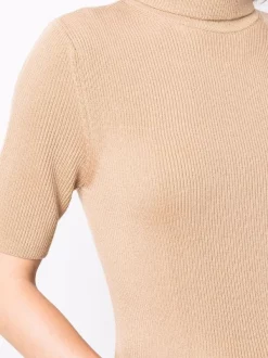 12 STOREEZ CAMEL Haut En Laine à Col Roulé Femme -12 STOREEZ Soldes Magasin 17222759 35415079 600