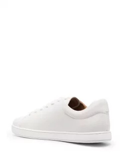 12 STOREEZ Baskets En Cuir à Lacets WHITE -12 STOREEZ Soldes Magasin 17222770 35372274 600