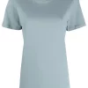 12 STOREEZ T-shirt à Encolure Ronde Grey Blue