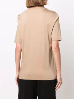 ( Nouvelle Collection ) 12 STOREEZ T-shirt à Encolure Ronde BEIGE -12 STOREEZ Soldes Magasin 17261788 35846171 600