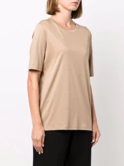 ( Nouvelle Collection ) 12 STOREEZ T-shirt à Encolure Ronde BEIGE -12 STOREEZ Soldes Magasin 17261788 35846173 600