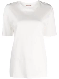 12 STOREEZ IVORY T-shirt à Encolure Ronde Femme