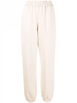 12 STOREEZ CREAM Pantalon De Jogging à Taille Haute Femme