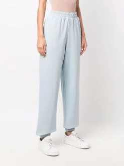 12 STOREEZ LIGHT BLUE Pantalon De Jogging à Taille Haute Femme -12 STOREEZ Soldes Magasin 17261793 35814257 600