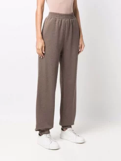 12 STOREEZ Pantalon De Jogging à Taille Haute COFFEE -12 STOREEZ Soldes Magasin 17261795 35502384 600