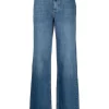12 STOREEZ BLUE Jean Ample à Taille Haute Femme