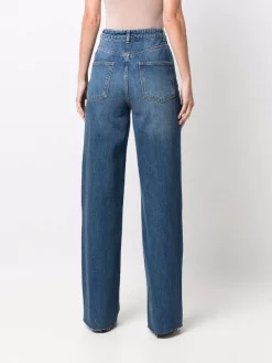 12 STOREEZ BLUE Jean Ample à Taille Haute Femme -12 STOREEZ Soldes Magasin 17261796 35500827 600