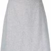 12 STOREEZ LIGHT GREY Jupe Taille-haute à Coutures Apparentes Femme
