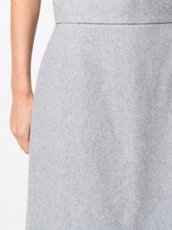 12 STOREEZ LIGHT GREY Jupe Taille-haute à Coutures Apparentes Femme -12 STOREEZ Soldes Magasin 17261798 35485652 600