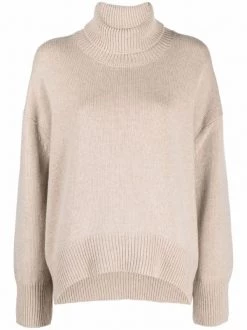 12 STOREEZ Soldes Magasin 44 12 STOREEZ Pull à Col Roulé BEIGE