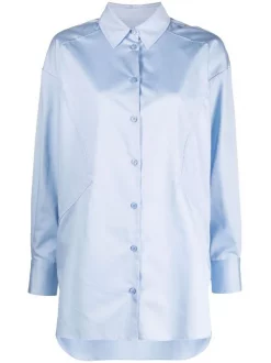 12 STOREEZ LIGHT BLUE Chemise à Empiècements Femme
