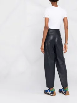 12 STOREEZ NAVY Pantalon En Cuir à Coupe Ample Femme -12 STOREEZ Soldes Magasin 17262990 6cd11718 7f76 4144 a0bb ba259580bd1d 600