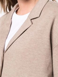 ( Nouvelle Collection ) 12 STOREEZ BEIGE Cardigan à Revers Crantés Femme -12 STOREEZ Soldes Magasin 17262997 37131984 600